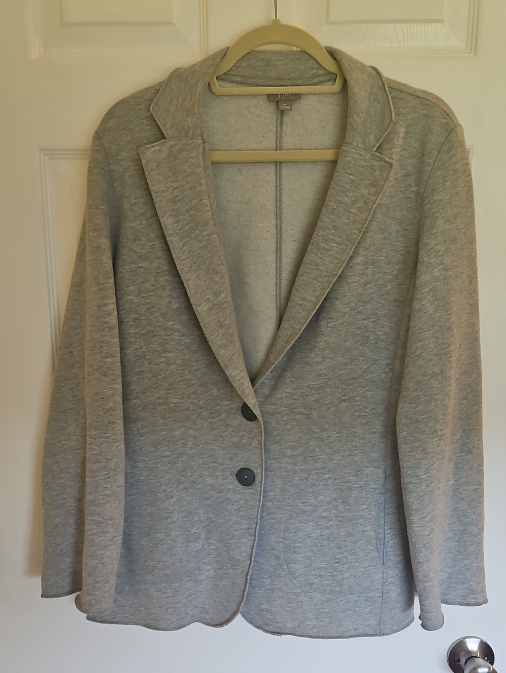 J. Jill Heather Gray Knit Blazer